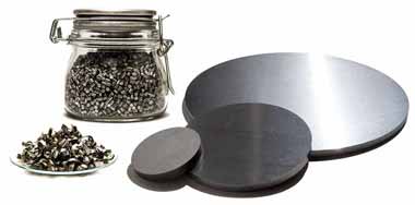 Hafnium pellets and targets